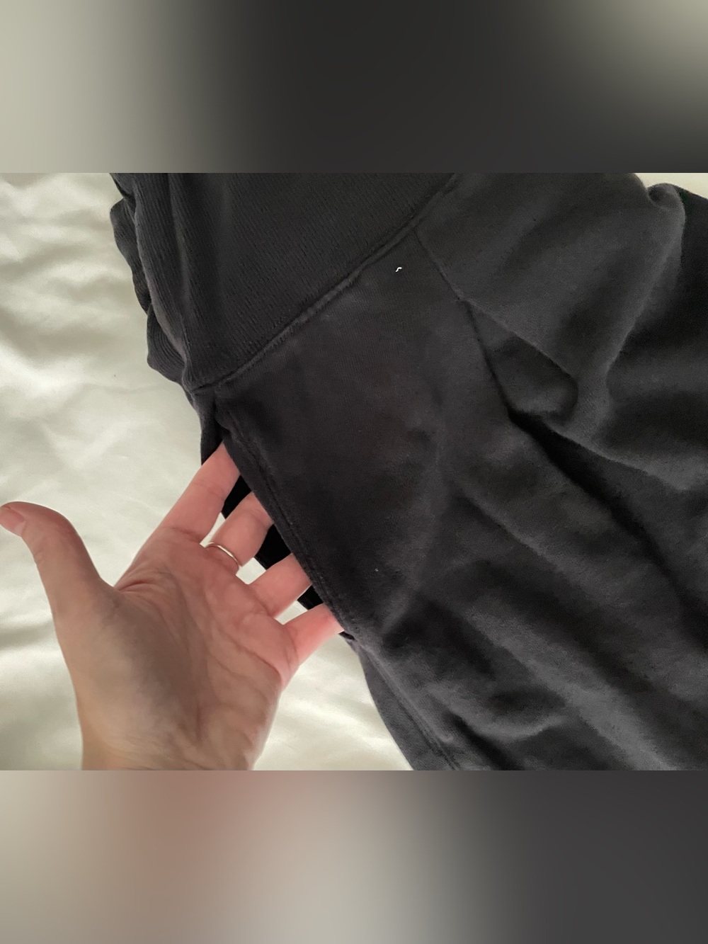 FP Movement: Black Wide-Leg Pleated Drawstring Pants - Picture 10 of 10